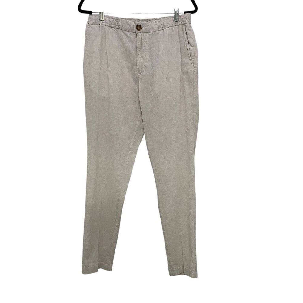 14th & Union Linen Blend Pants Womens Size‎ M Lightweight Vacation Casual Office
